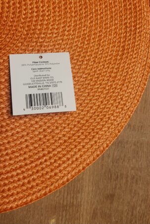 Perfect Harvest orange place mat UPC